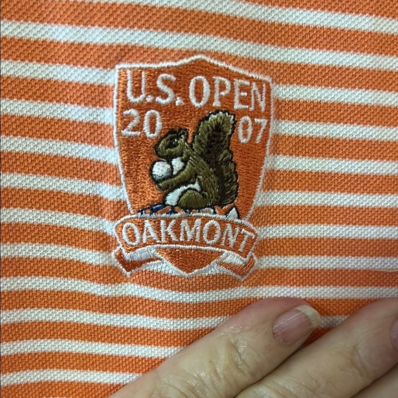Polo by Ralph Lauren Orange Polo Shirt with Stripes - Picture 3 of 5